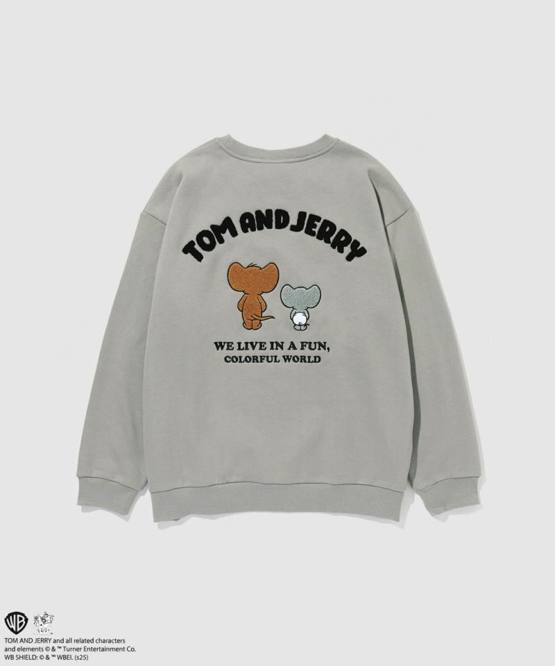 Tom and Jerry ジェリー タフィー サガラ刺繍トレーナー メンズ商品画像-23