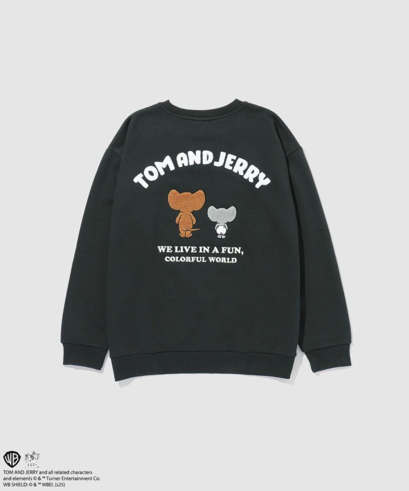 ジェリー様 Tom and Jerry ジェリー タフィー サガラ刺繍トレーナー メンズ