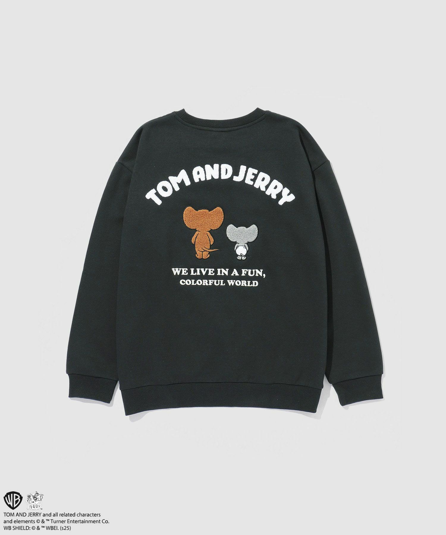 Tom and Jerry ジェリー タフィー サガラ刺繍トレーナー メンズ商品画像-25