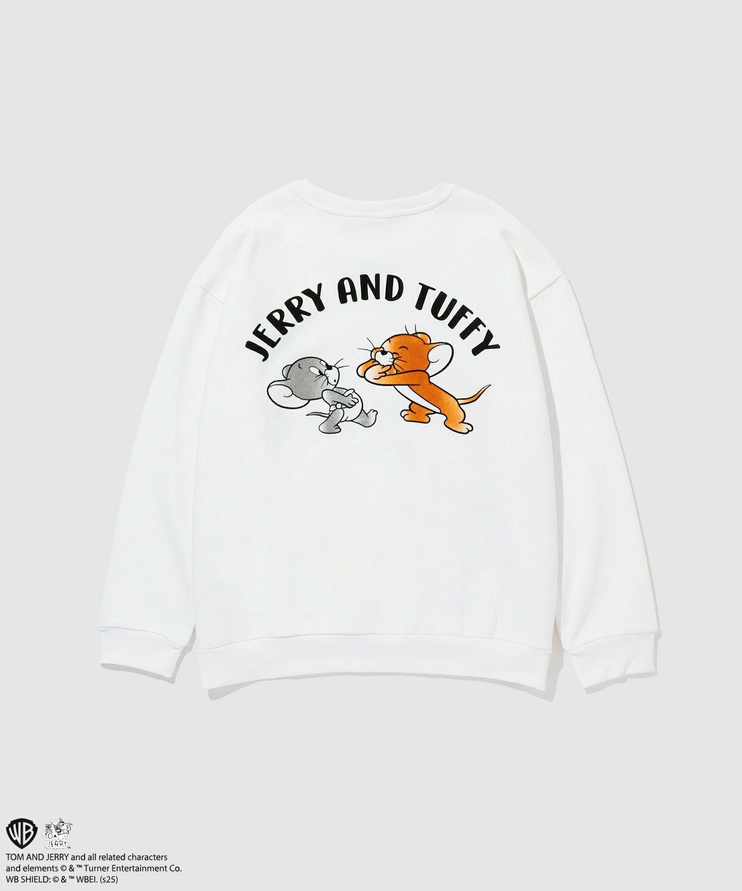 Tom and Jerry ジェリー タフィー フロッキートレーナー メンズ商品画像-11