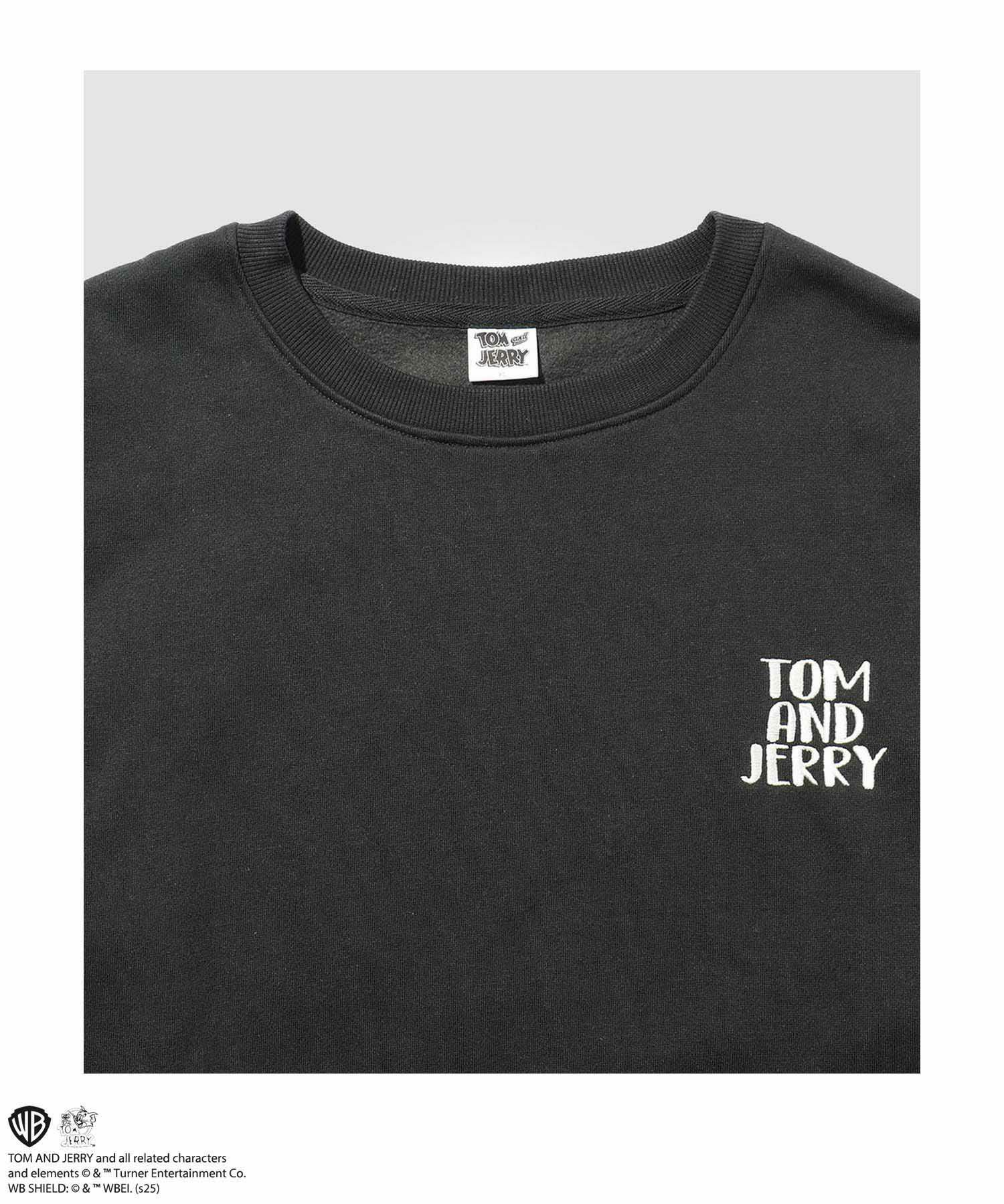 Tom and Jerry ジェリー タフィー フロッキートレーナー メンズ