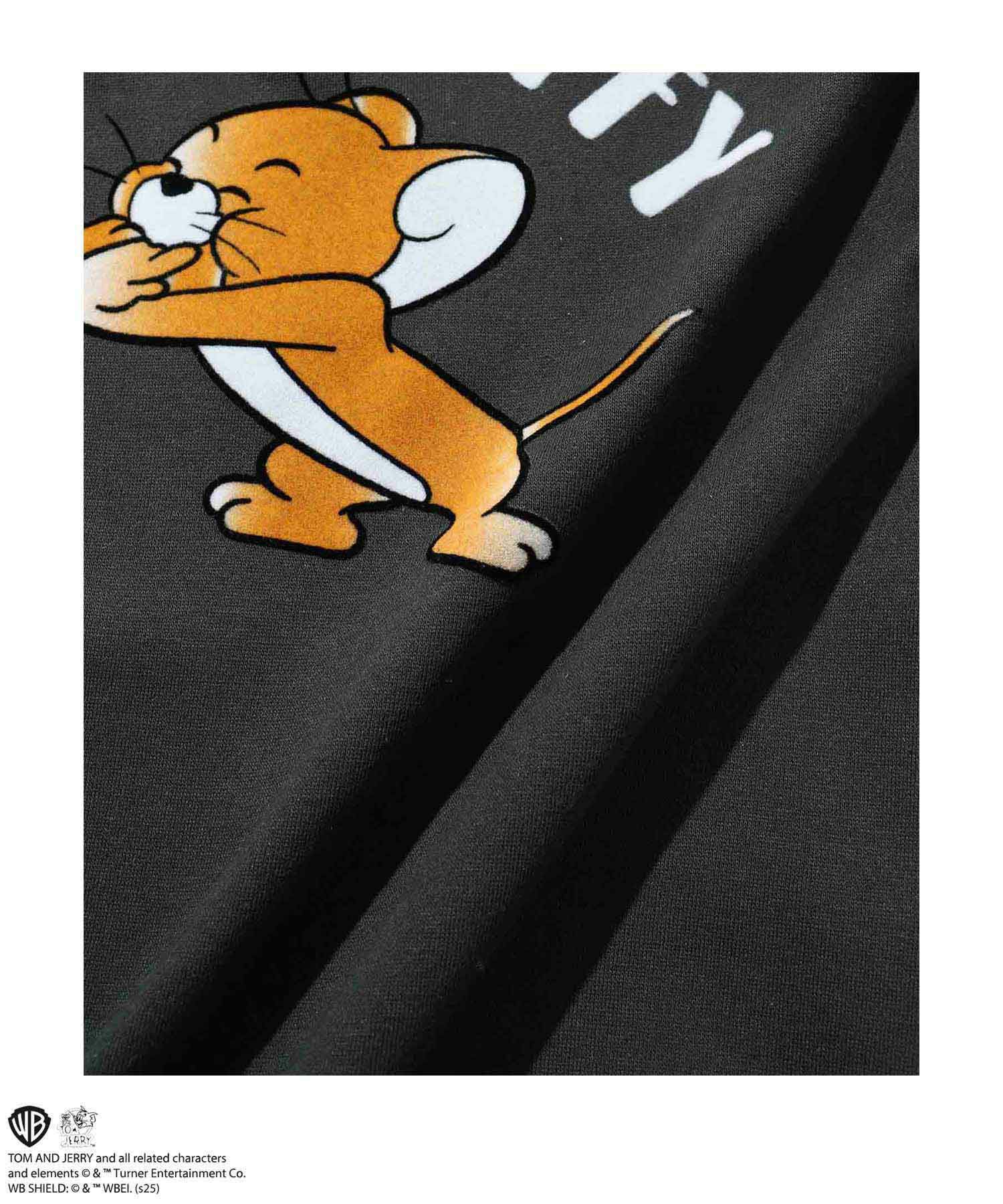 Tom and Jerry ジェリー タフィー フロッキートレーナー メンズ