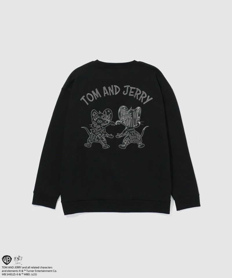 Tom and Jerry ジェリー タフィー 合皮トレーナー メンズ商品画像-13