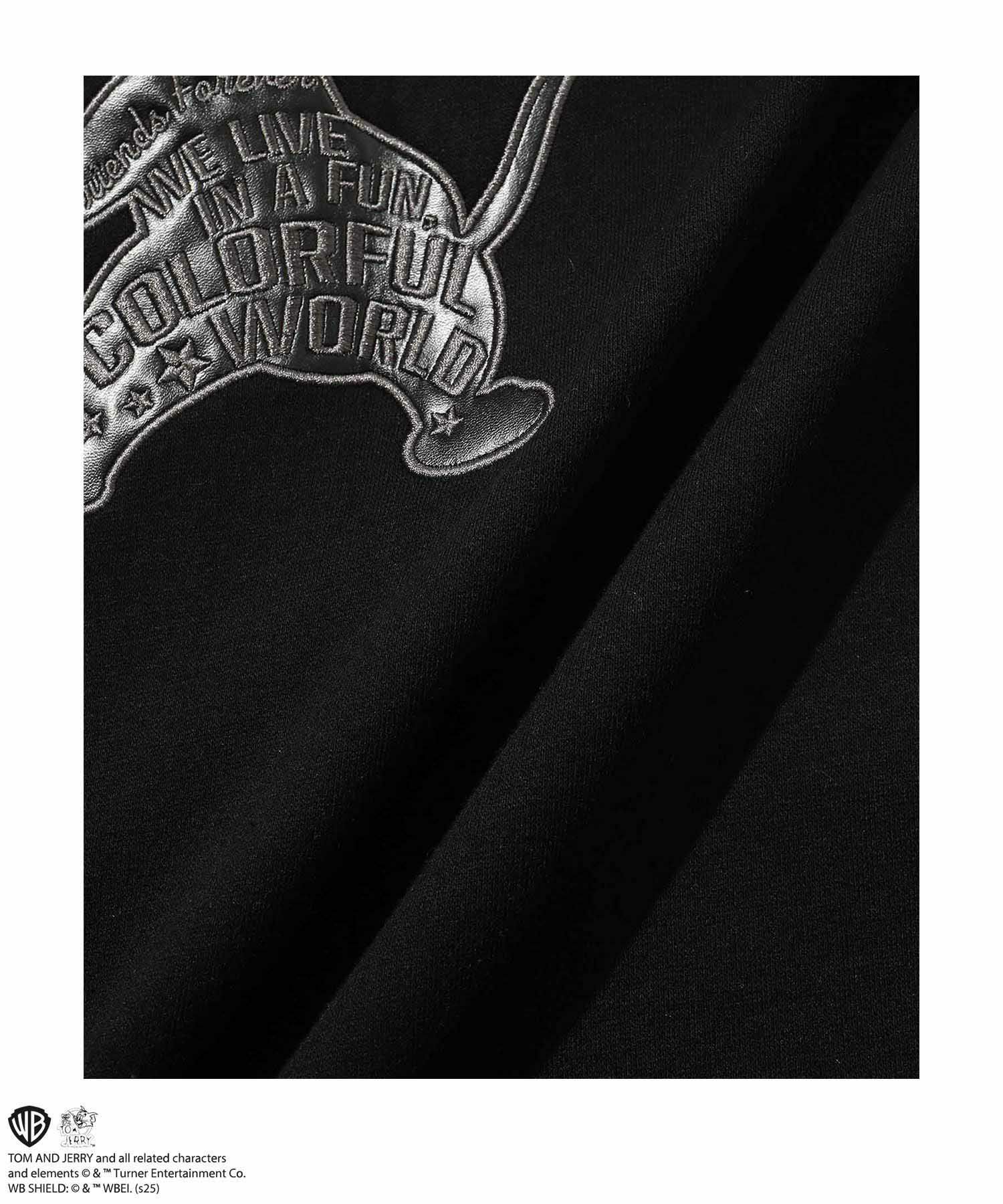 Tom and Jerry ジェリー タフィー 合皮トレーナー メンズ商品画像-20