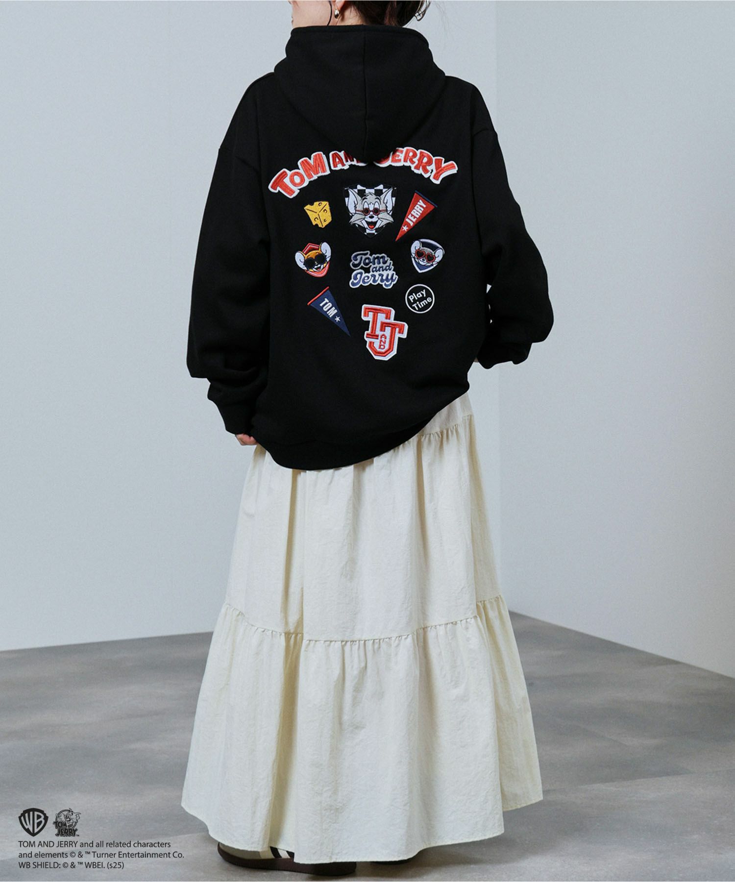 Tom and Jerry アイコン刺繍パーカー メンズ商品画像-6