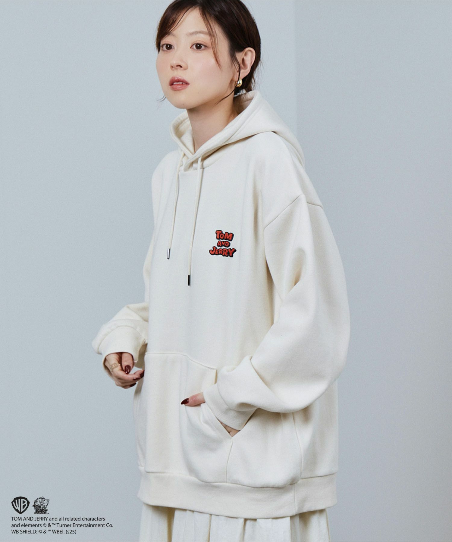 Tom and Jerry アイコン刺繍パーカー メンズ商品画像-7