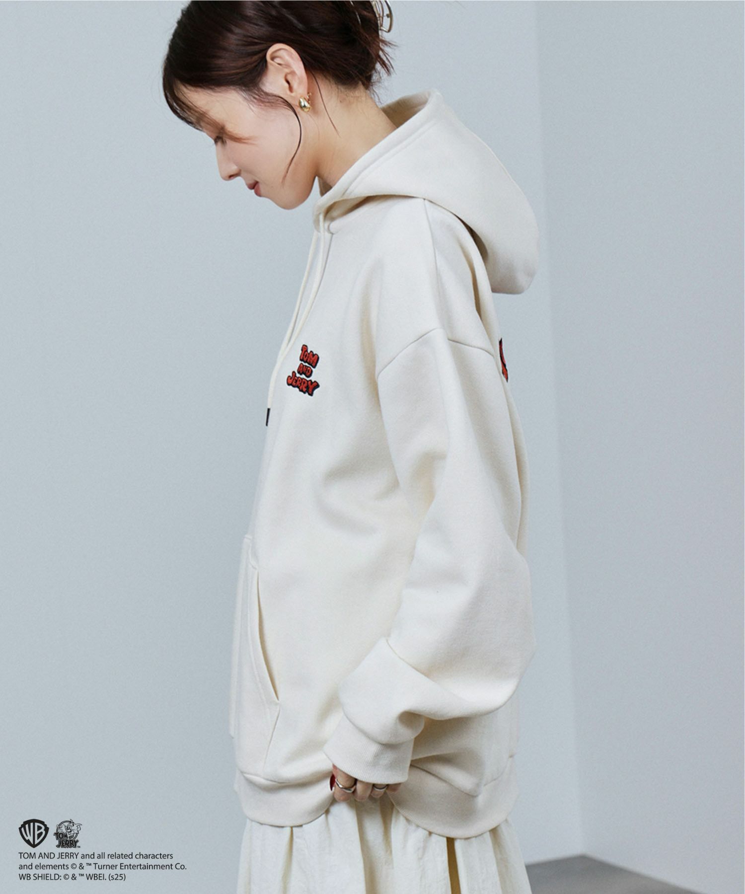 Tom and Jerry アイコン刺繍パーカー メンズ商品画像-8