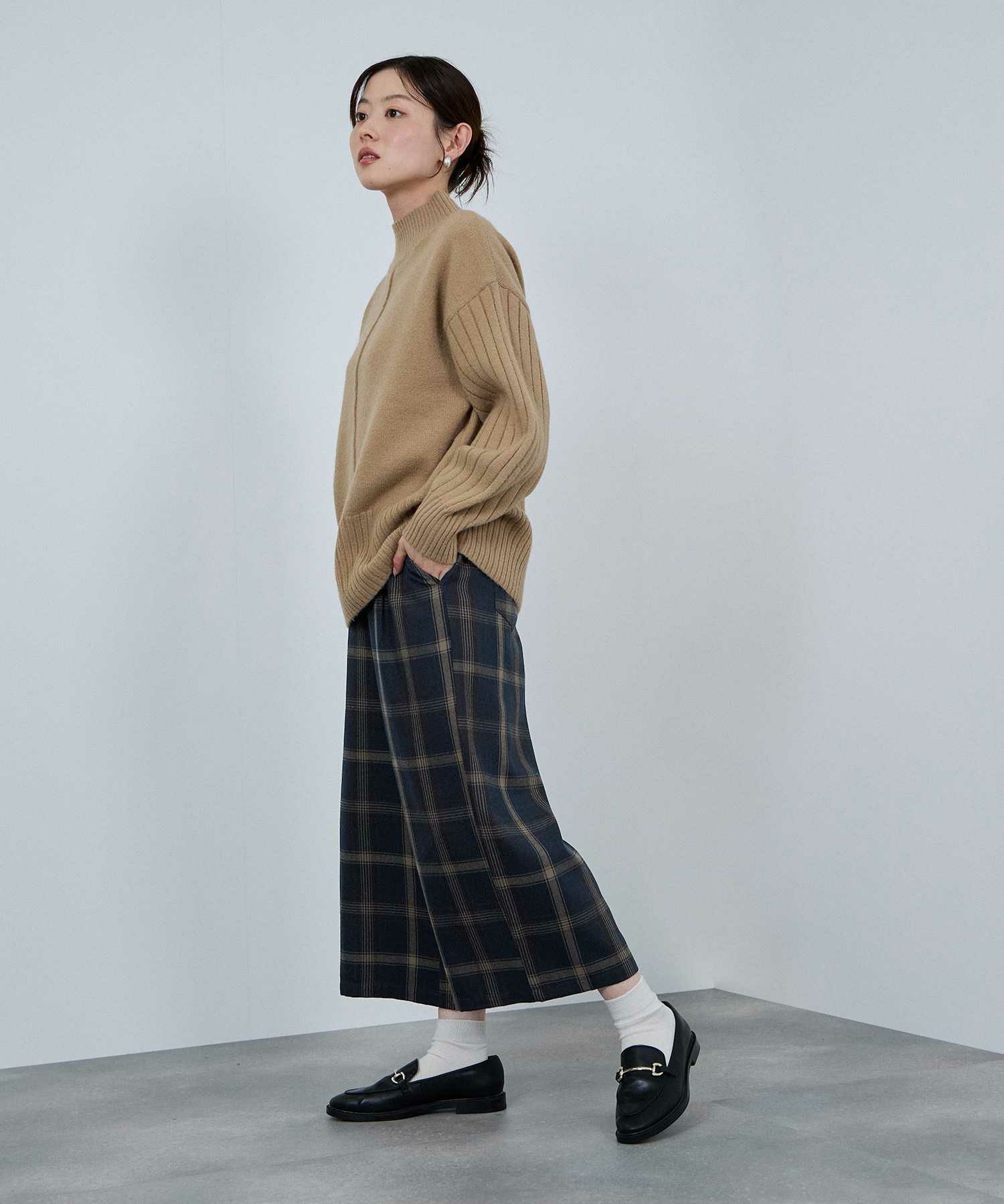 [値下げ]nAvy  ワイドクロップドパンツ レディース商品画像-5