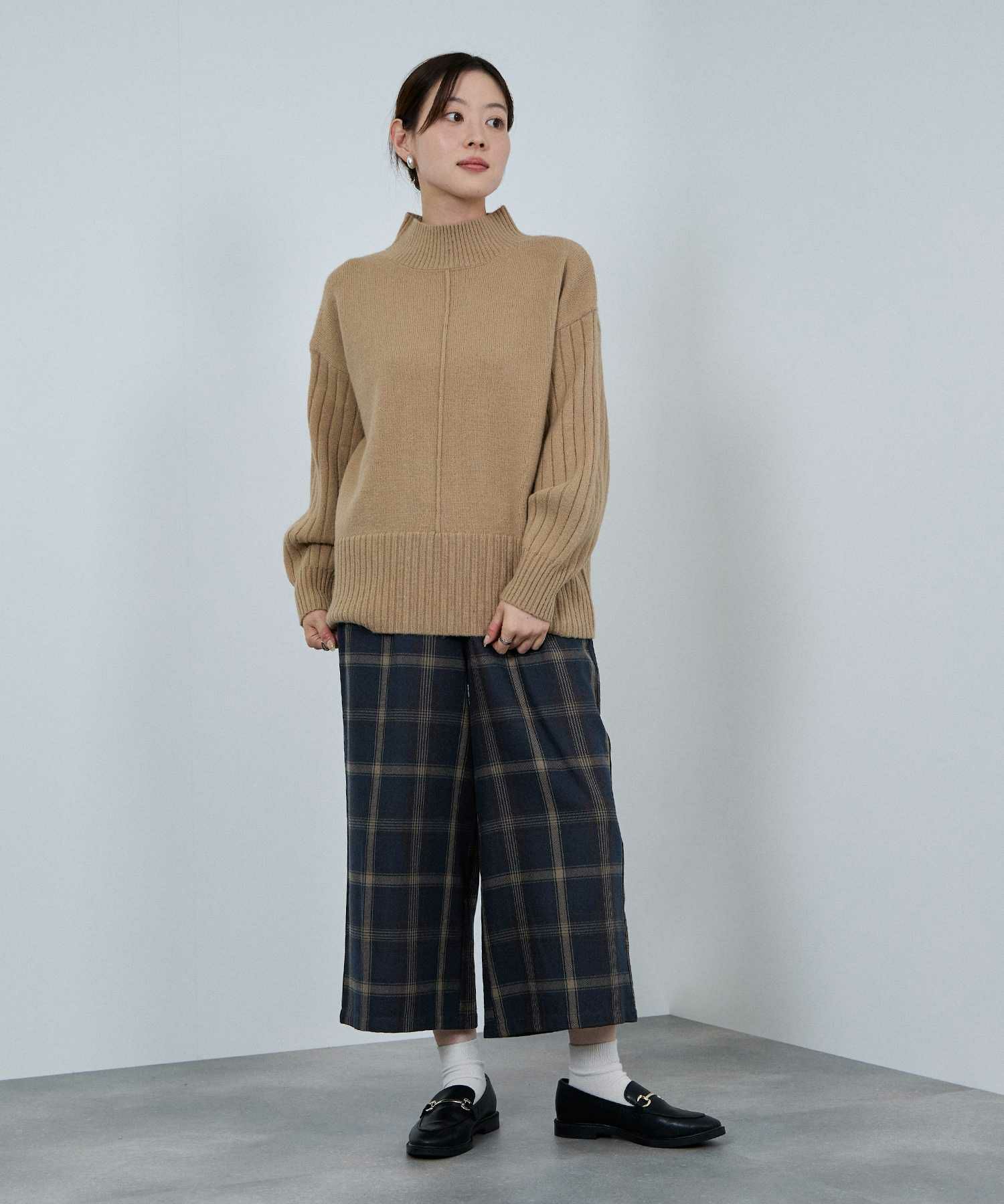 nAvy ワイドクロップドパンツ レディース