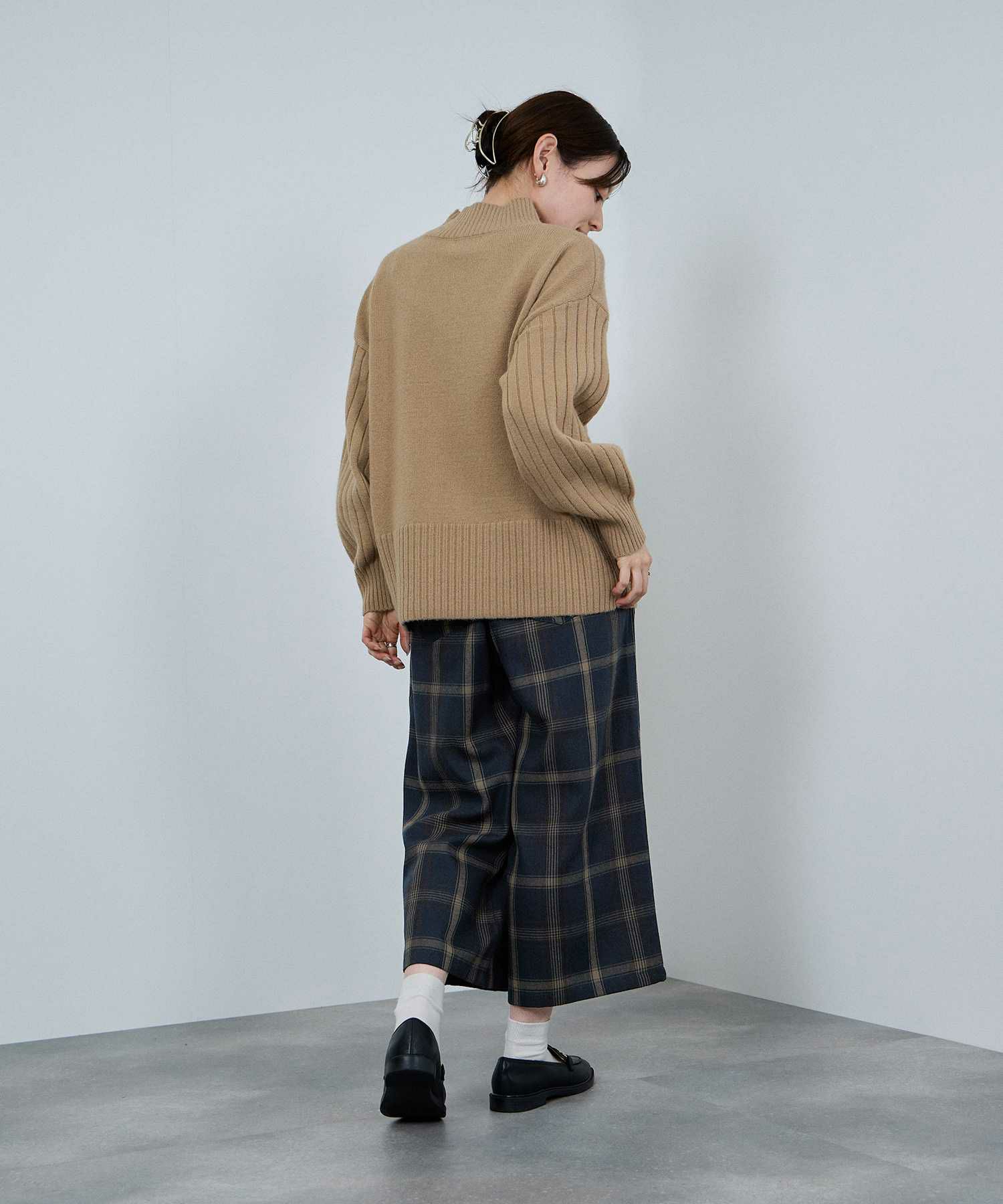 nAvy ワイドクロップドパンツ レディース