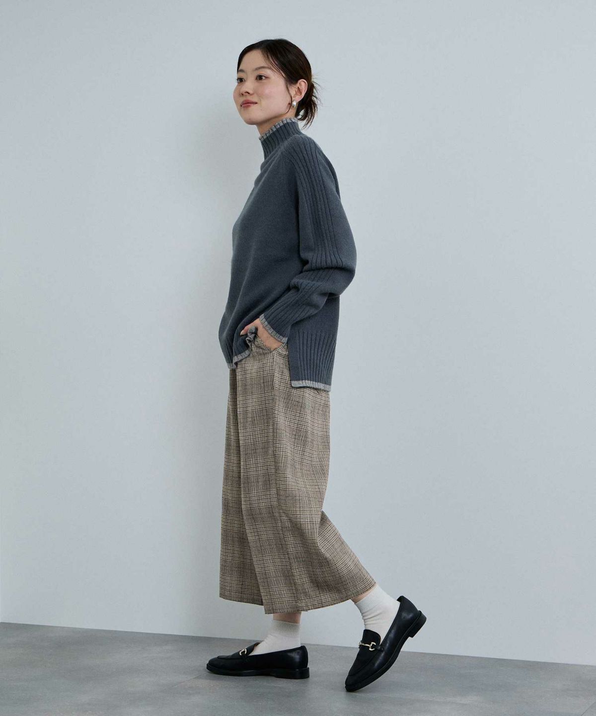 nAvy ワイドクロップドパンツ レディース