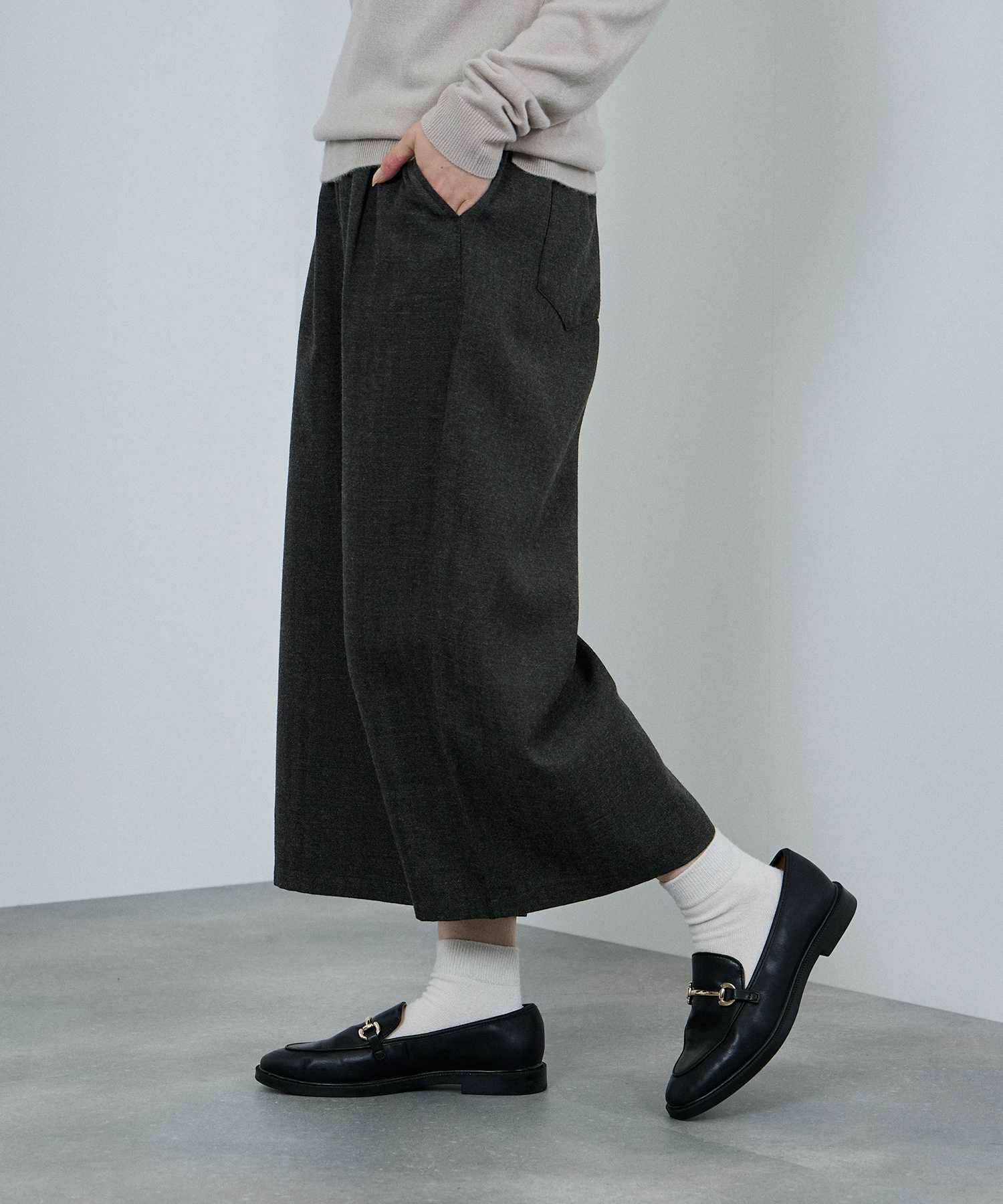 [値下げ]nAvy  ワイドクロップドパンツ レディース商品画像-13