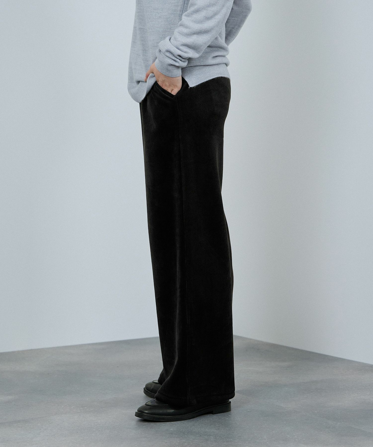 nAvy MAC HEAT コーデュロイ裏ベロアワイドパンツ レディース商品画像-7