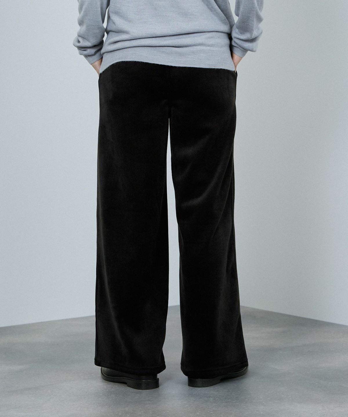 nAvy MAC HEAT コーデュロイ裏ベロアワイドパンツ レディース