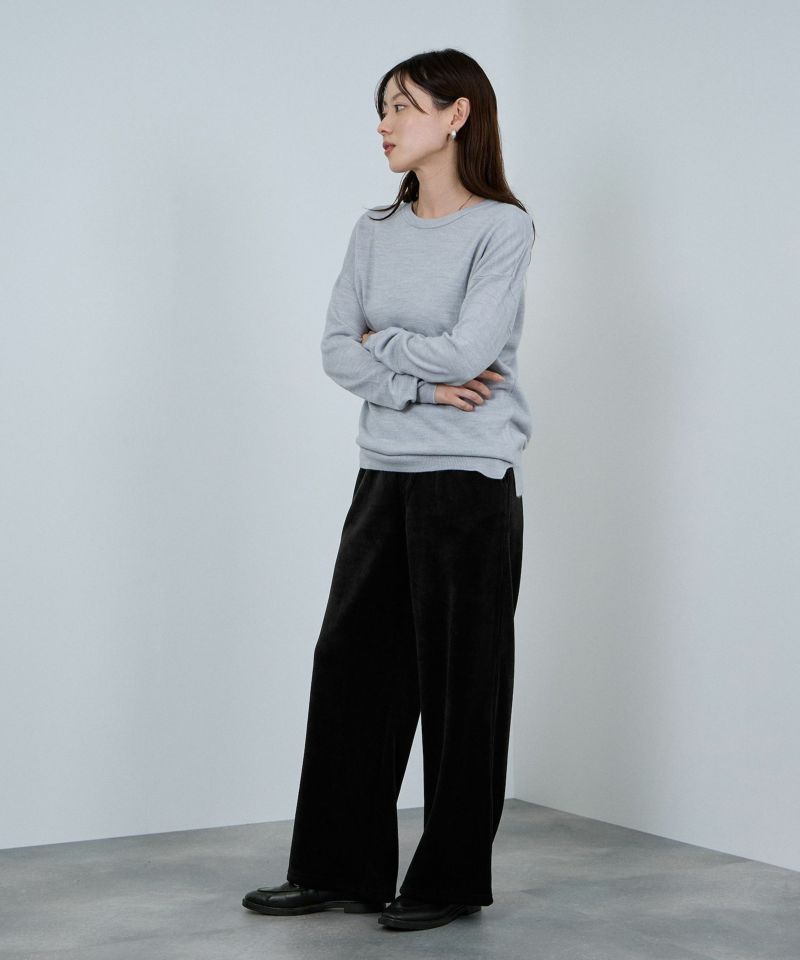 nAvy  MAC HEAT コーデュロイ裏ベロアワイドパンツ レディース商品画像-11