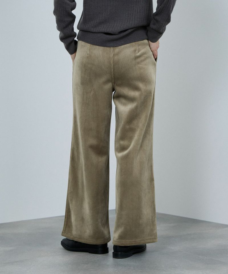 [値下げ]nAvy  MAC HEAT コーデュロイ裏ベロアワイドパンツ レディース商品画像-14