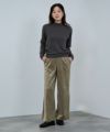 nAvy  MAC HEAT コーデュロイ裏ベロアワイドパンツ レディース商品サムネイル-18