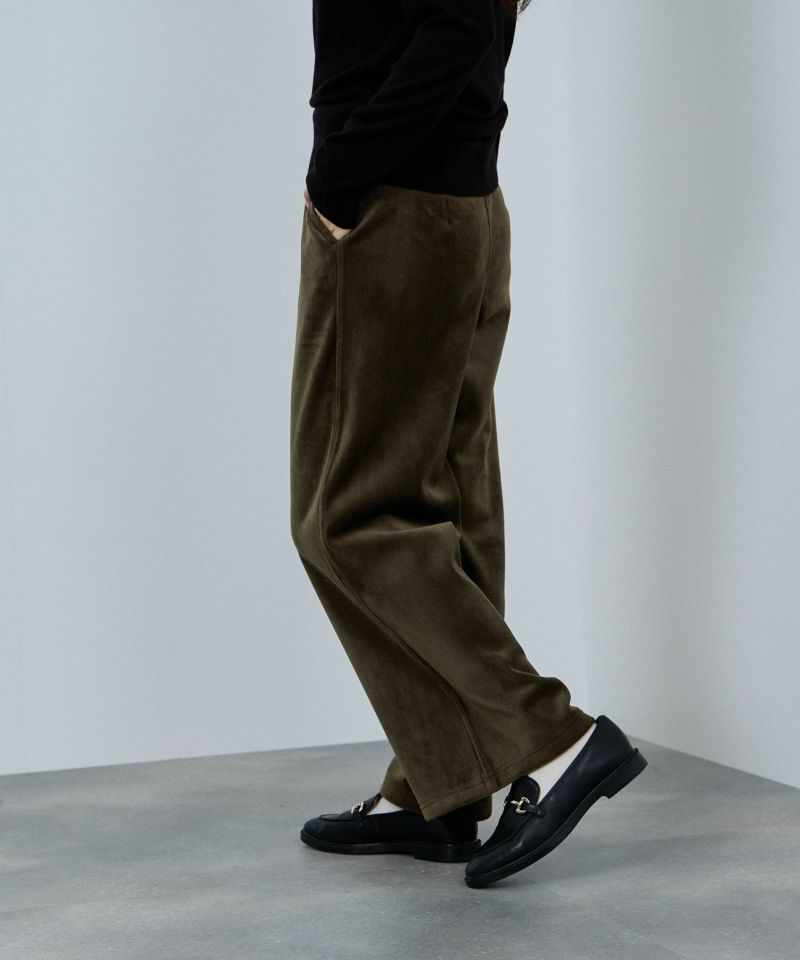 [値下げ]nAvy  MAC HEAT コーデュロイ裏ベロアワイドパンツ レディース商品画像-19