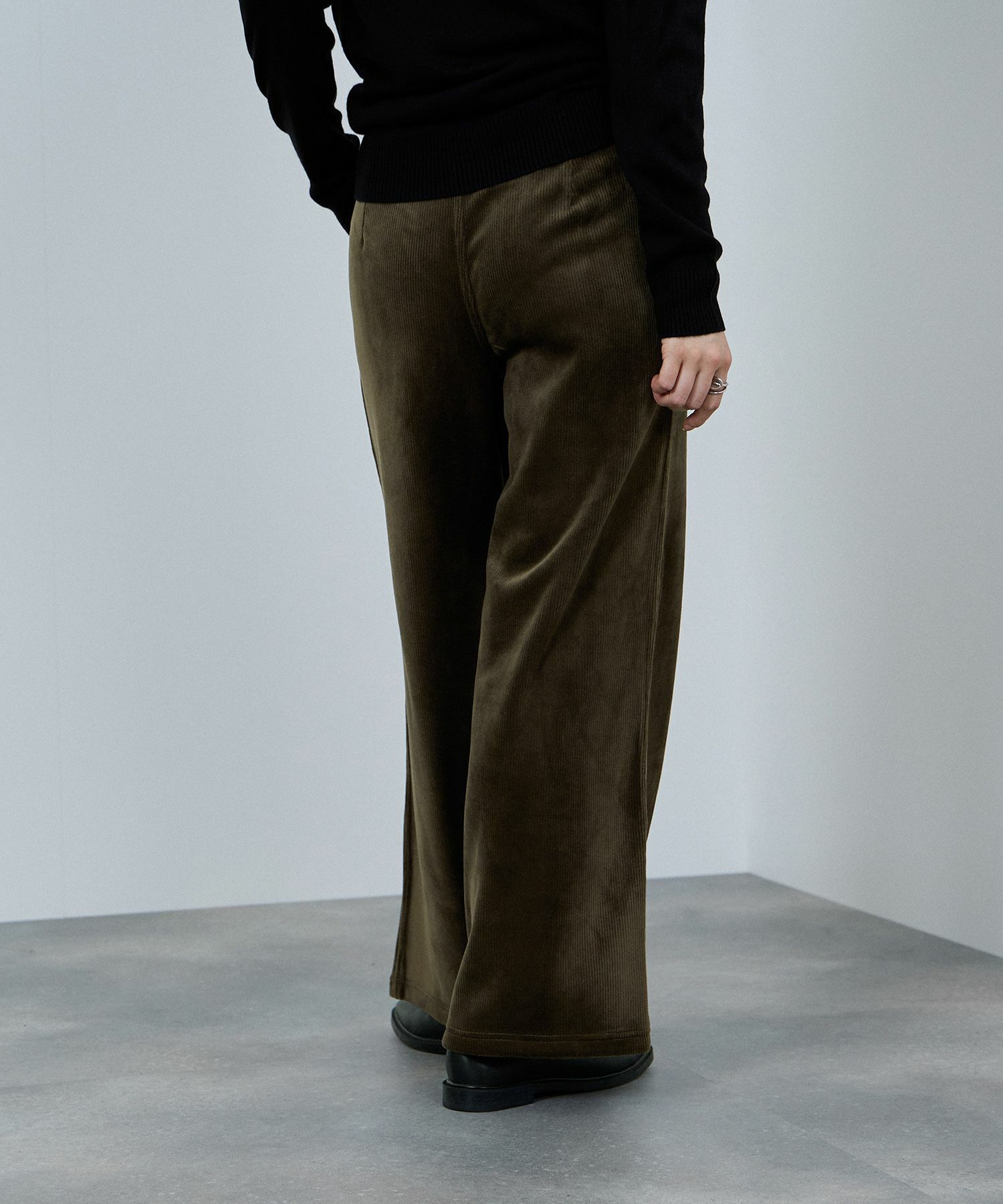 nAvy  MAC HEAT コーデュロイ裏ベロアワイドパンツ レディース商品画像-20
