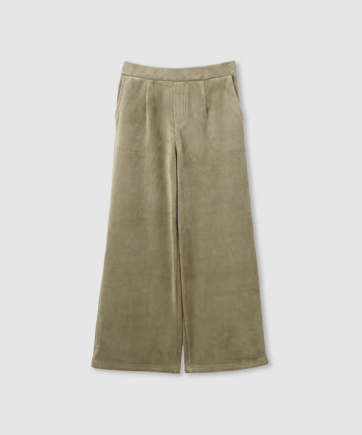 nAvy MAC HEAT コーデュロイ裏ベロアワイドパンツ レディース