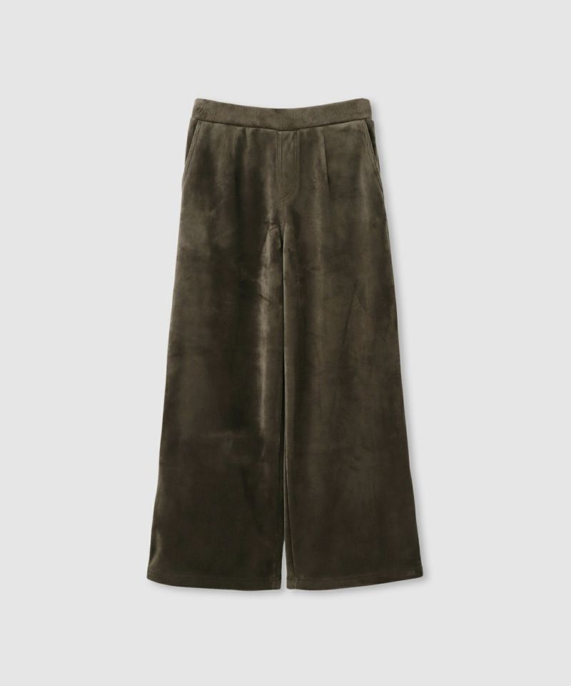 [値下げ]nAvy  MAC HEAT コーデュロイ裏ベロアワイドパンツ レディース商品画像-27