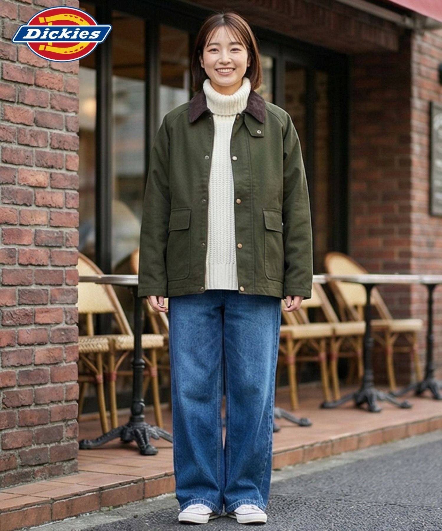 [値下げ]Dickies/ディッキーズ 襟コーデュロイ ダックキャンバス ワークジャケット商品画像-6