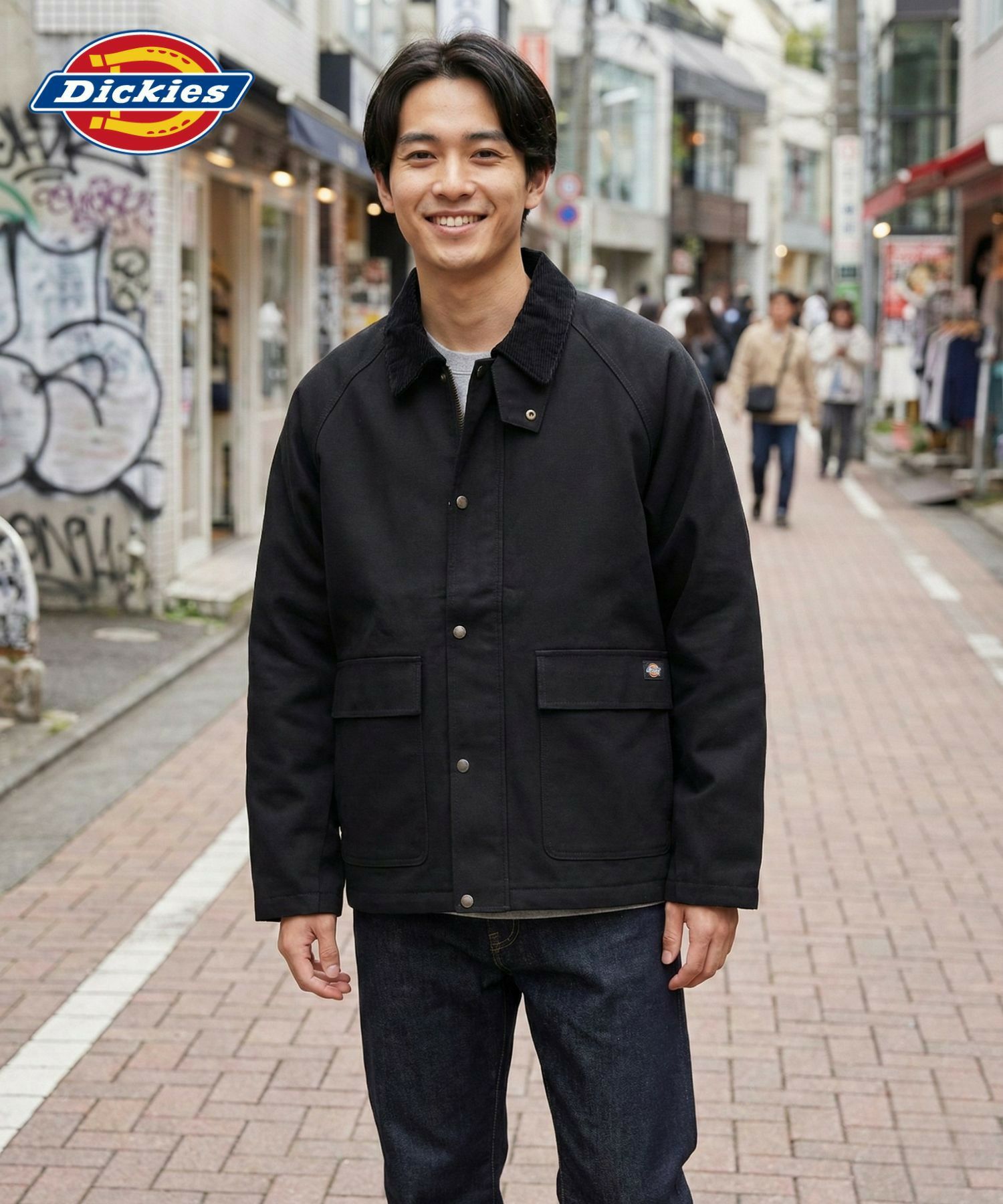 Dickies 襟コールキャンバスジャケット メンズ