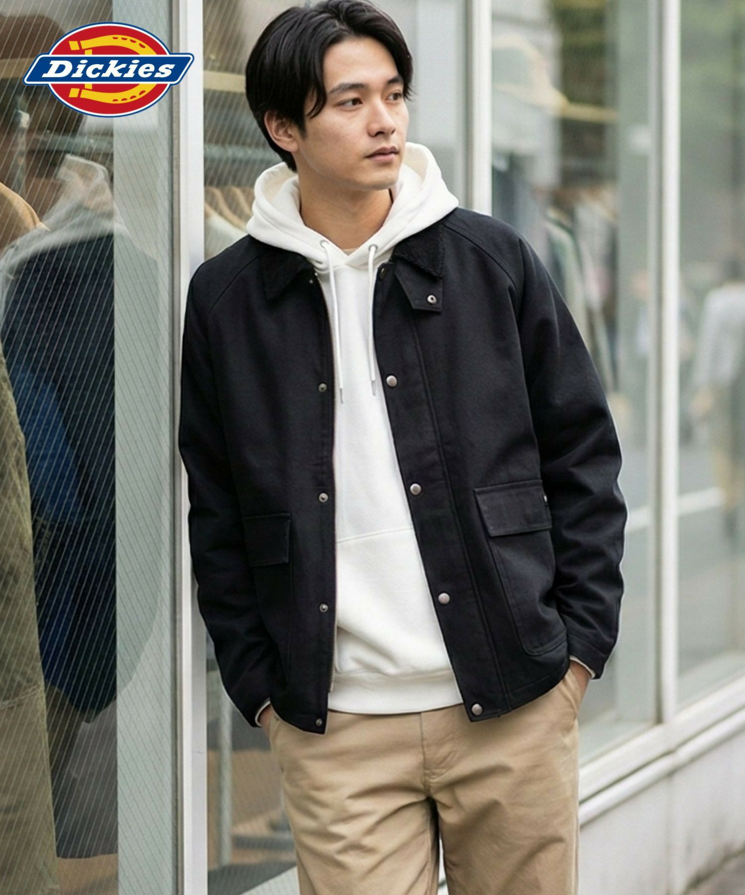 Dickies 襟コールキャンバスジャケット メンズ