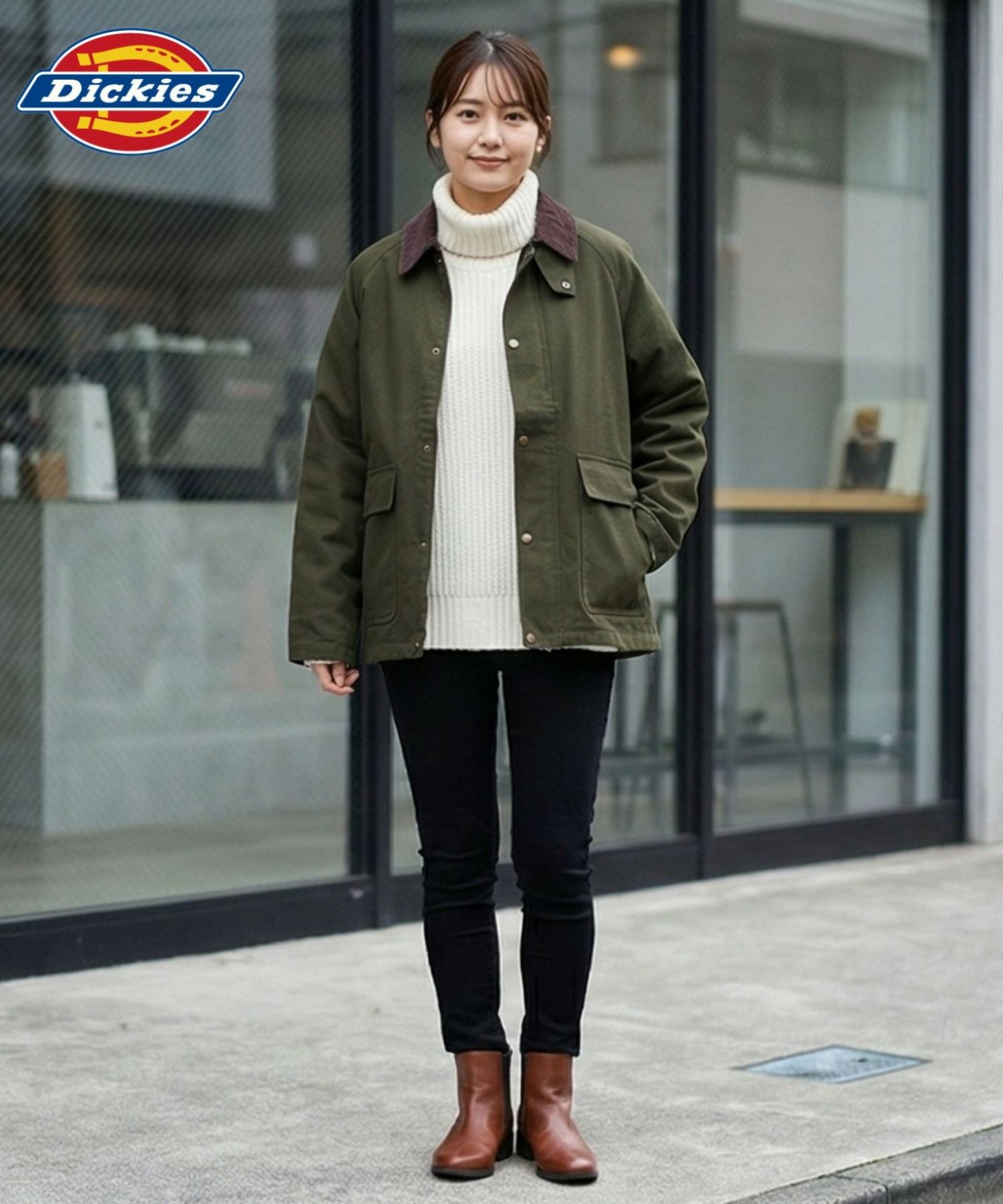 Dickies 襟コールキャンバスジャケット メンズ