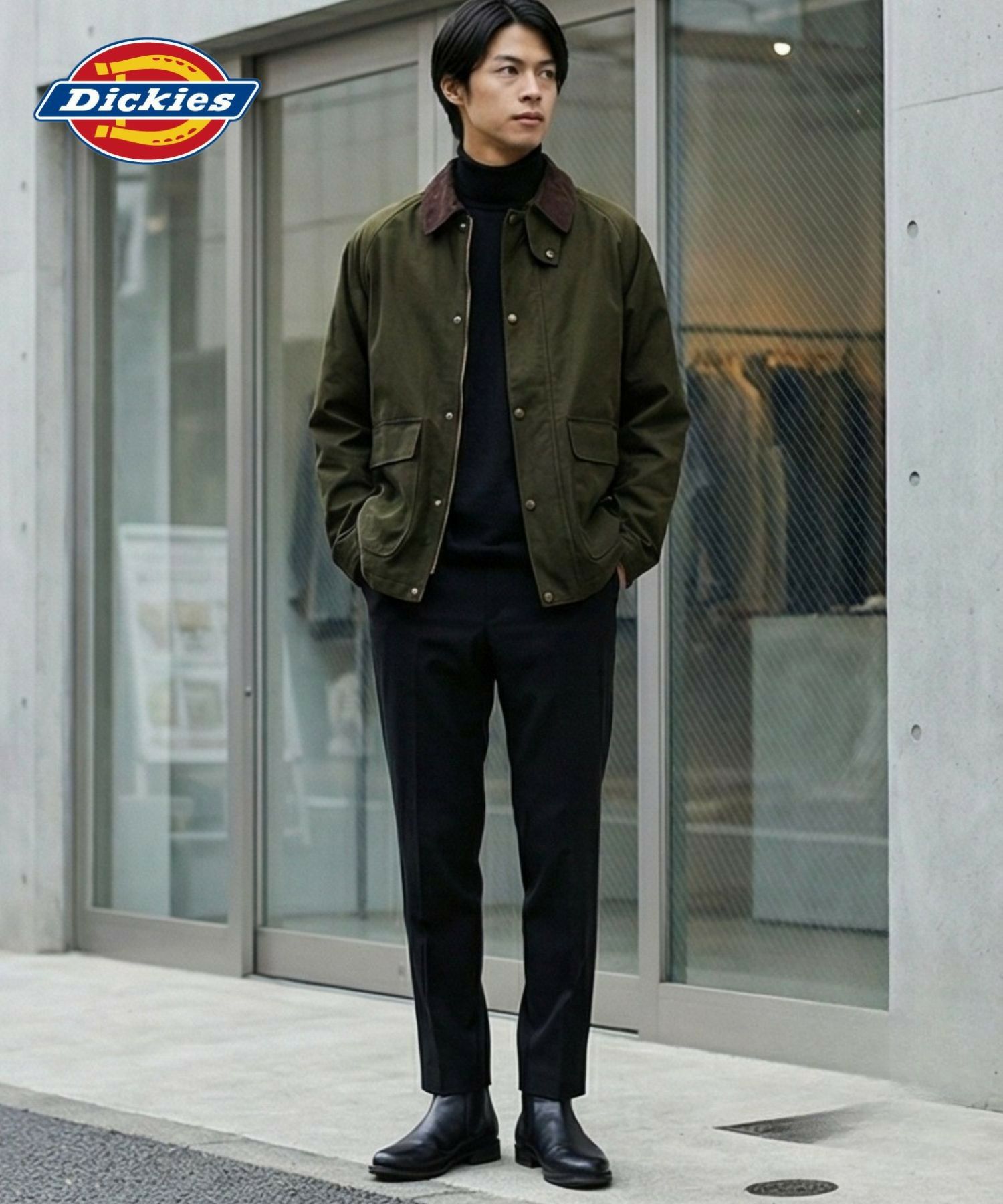Dickies 襟コールキャンバスジャケット メンズ