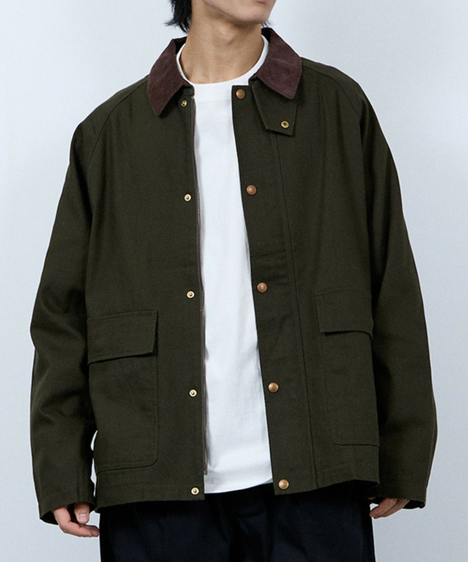[値下げ]Dickies/ディッキーズ 襟コーデュロイ ダックキャンバス ワークジャケット商品画像-18