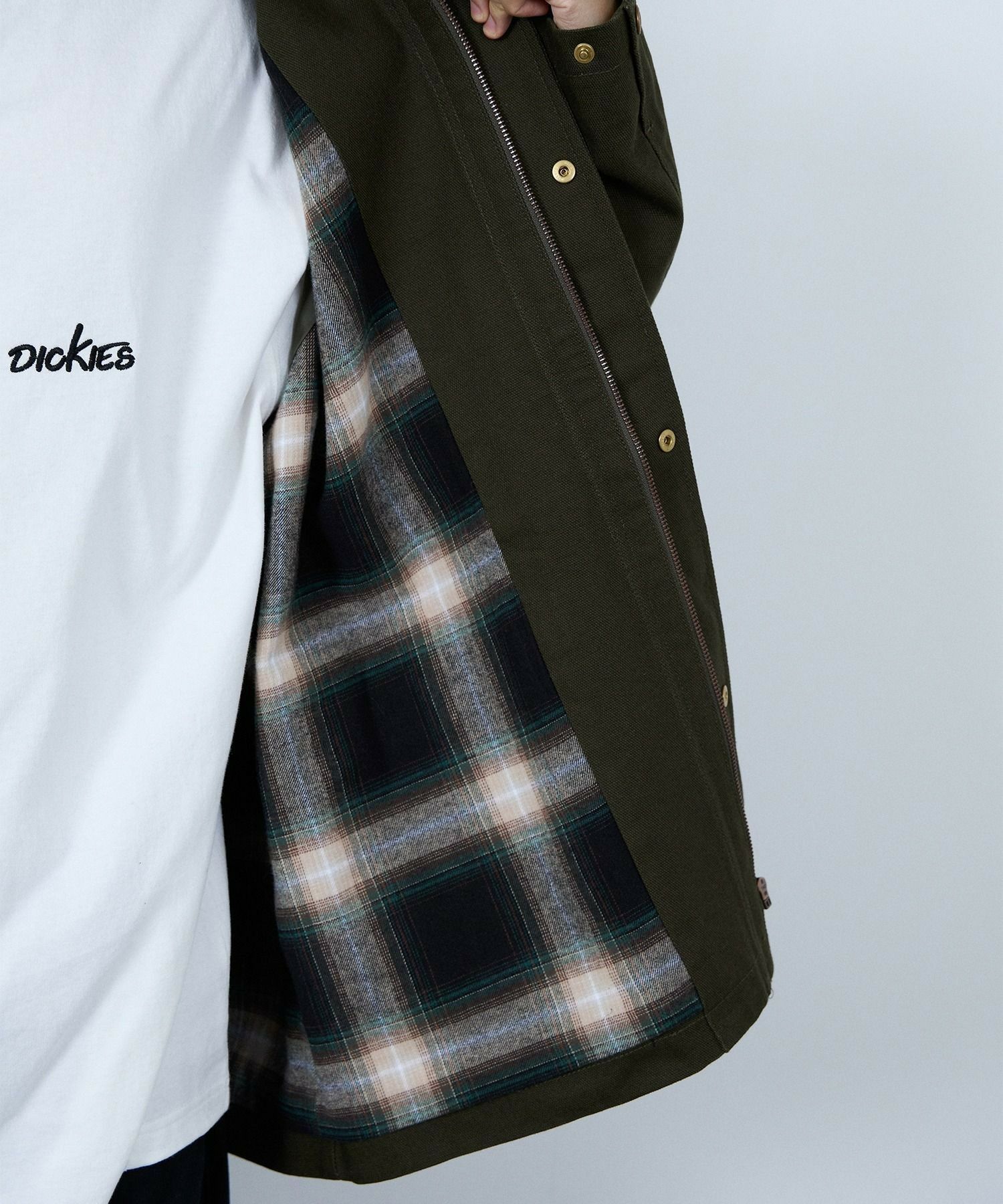 [値下げ]Dickies/ディッキーズ 襟コーデュロイ ダックキャンバス ワークジャケット商品画像-24