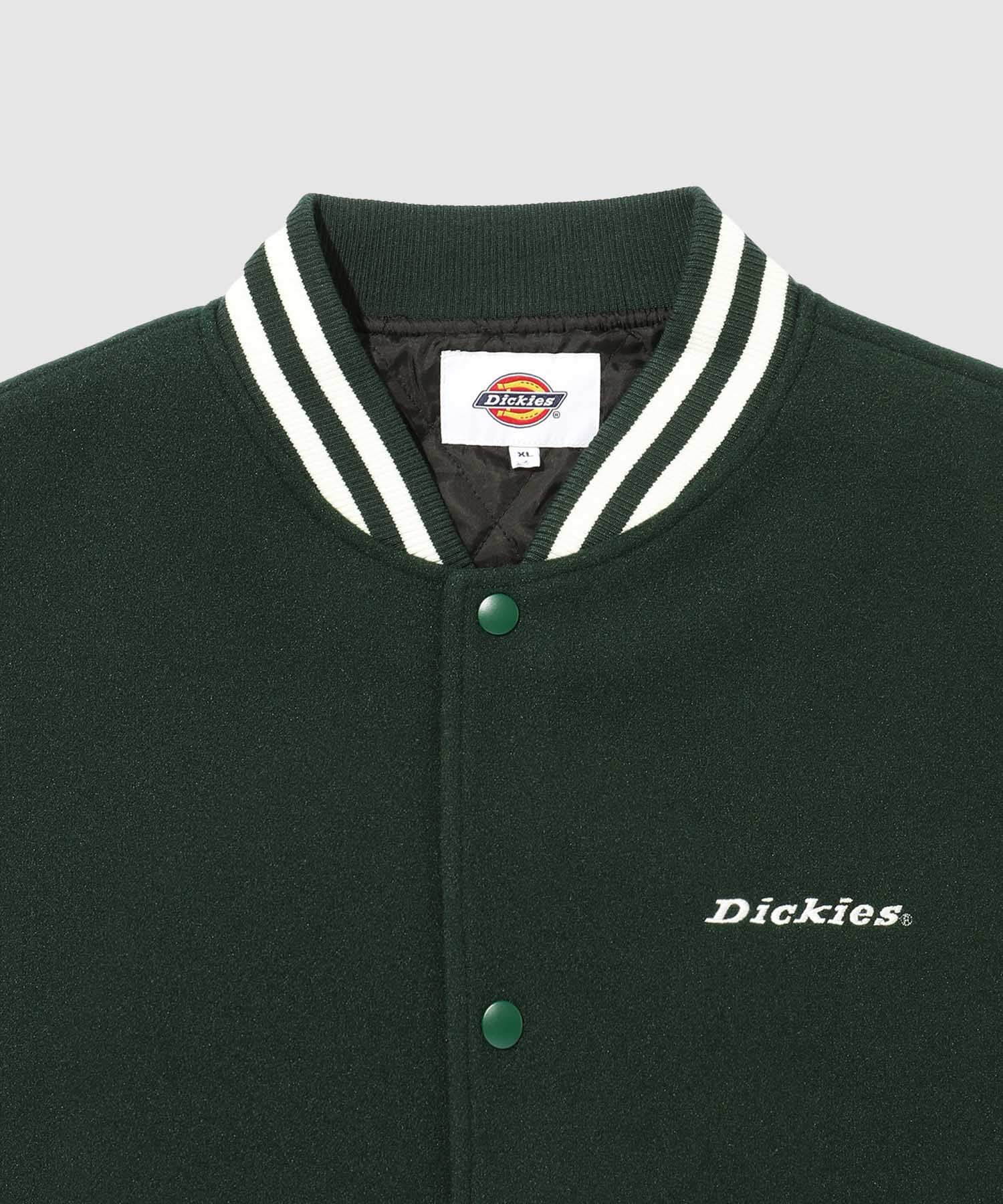 [値下げ]Dickies/ディッキーズ ロゴ刺繍 合成皮革切替 スタジアムジャンパー商品画像-26