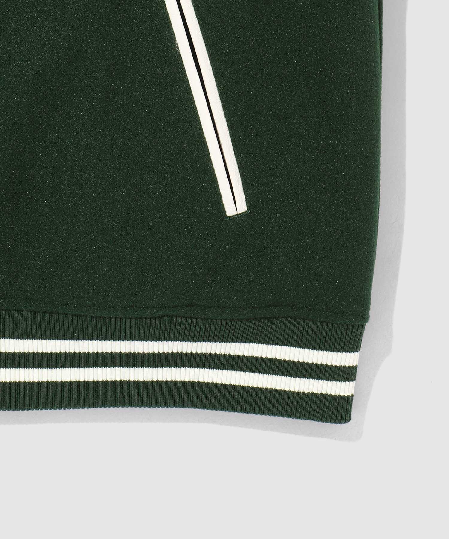 [値下げ]Dickies/ディッキーズ ロゴ刺繍 合成皮革切替 スタジアムジャンパー商品画像-28