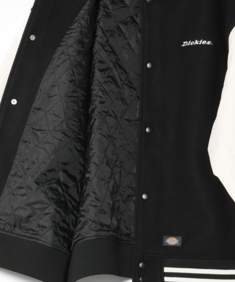 [値下げ]Dickies/ディッキーズ ロゴ刺繍 合成皮革切替 スタジアムジャンパー商品画像-36