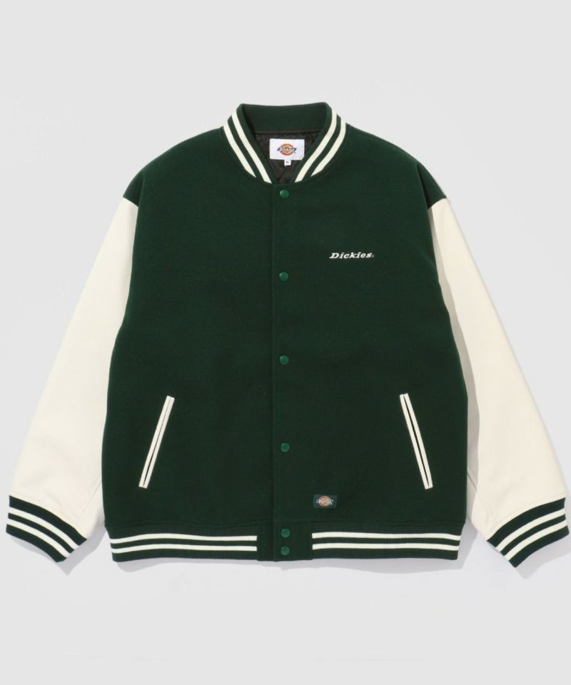 Dickies/ディッキーズ ロゴ刺繍 合成皮革切替 スタジアムジャンパー商品画像-40