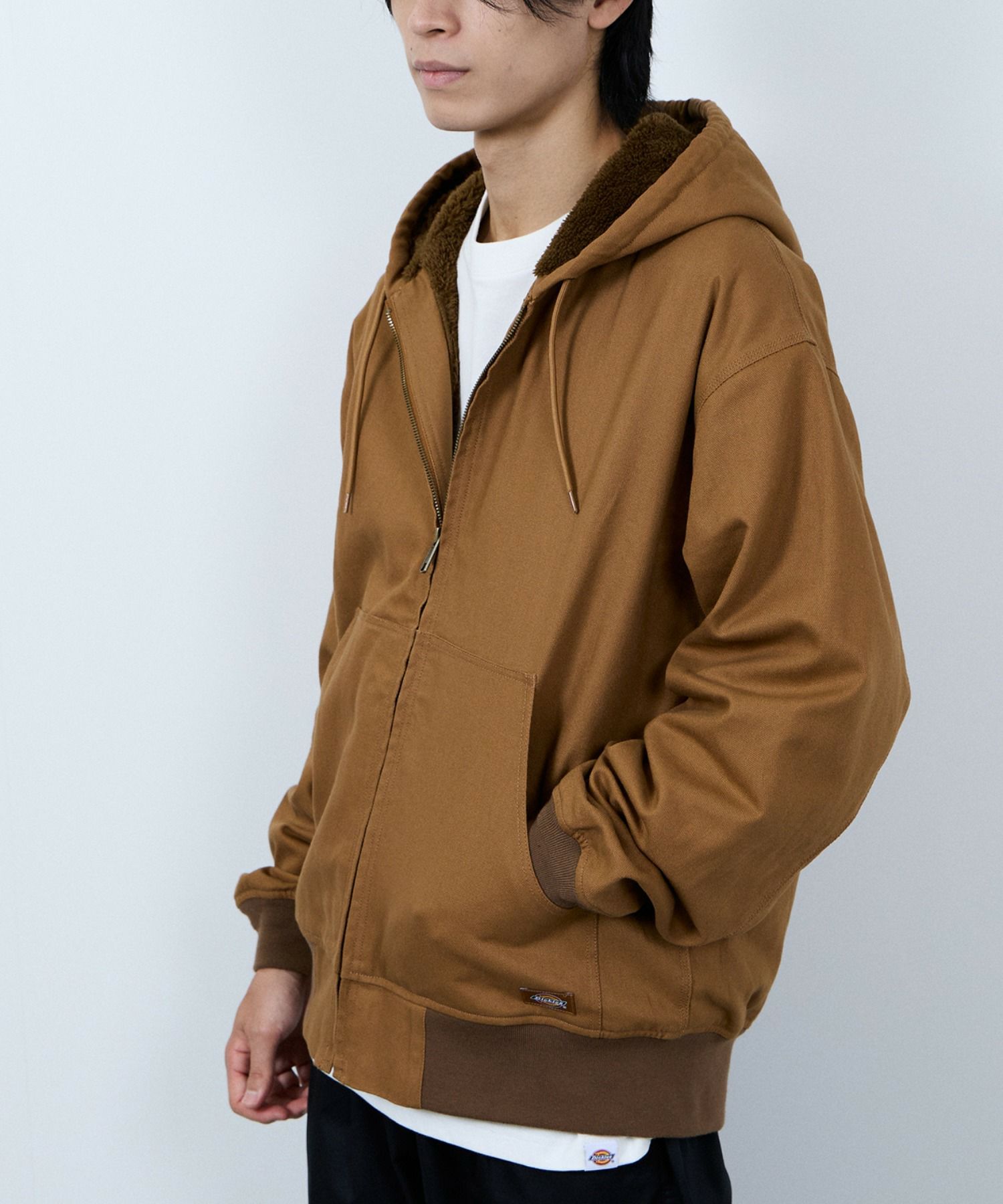 Dickies 裏ボアジップパーカージャケット メンズ商品サムネイル-5