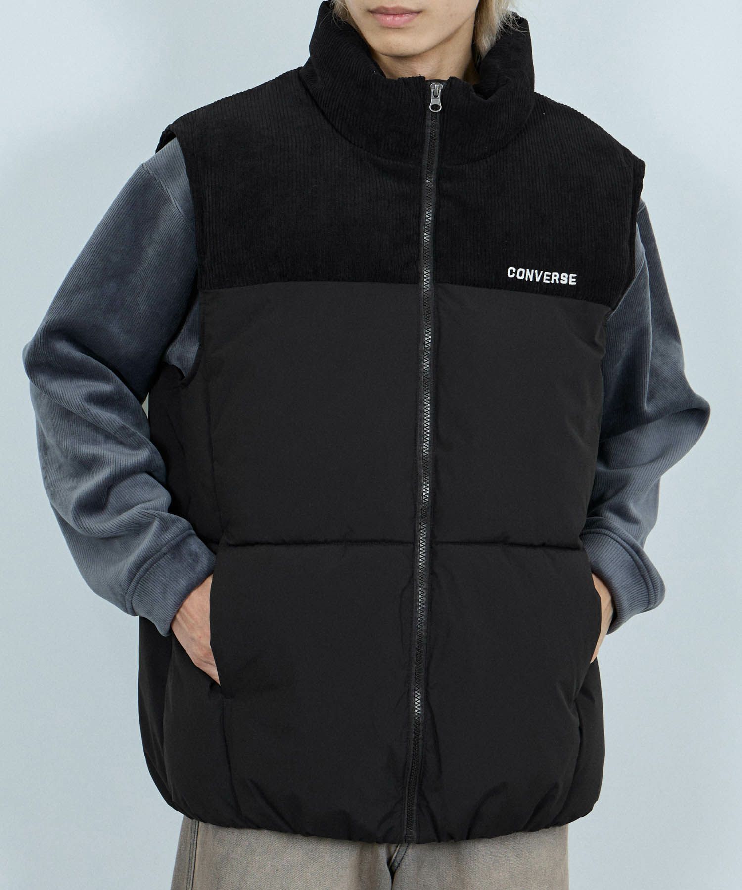 CONVERSE  切替中綿ベスト メンズ商品画像-2