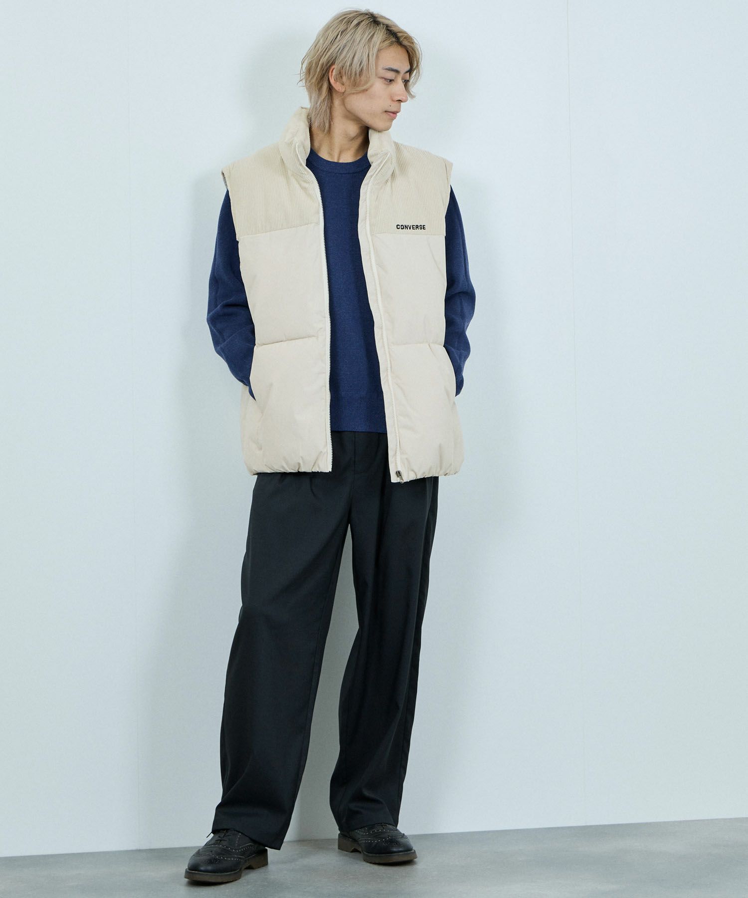 CONVERSE  切替中綿ベスト メンズ商品画像-4