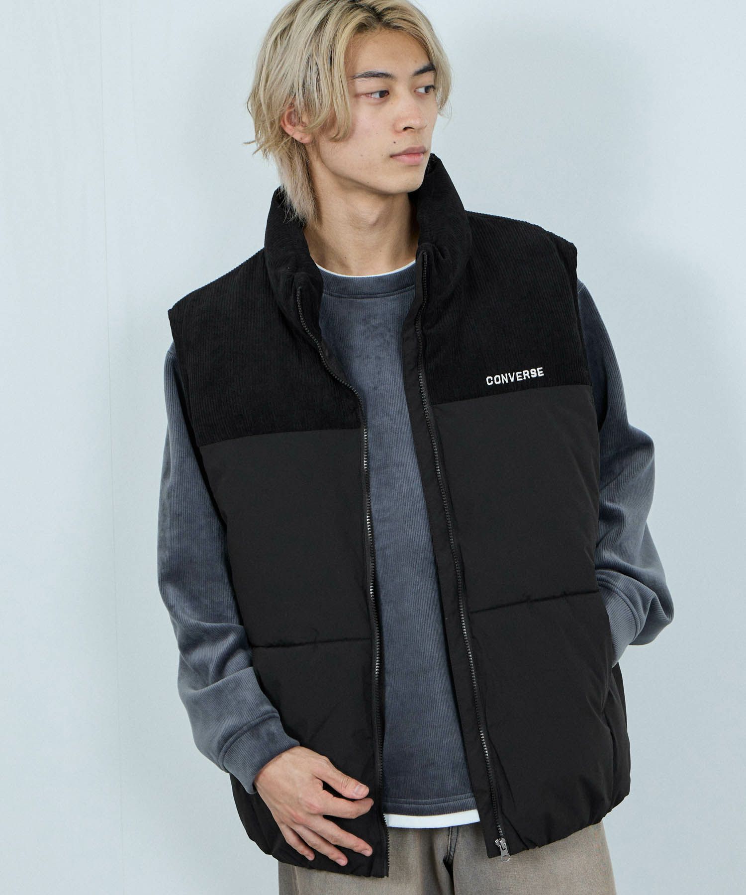 CONVERSE  切替中綿ベスト メンズ商品画像-5