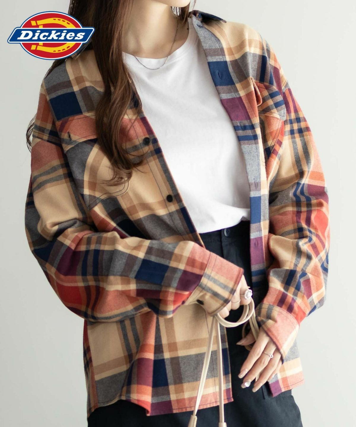 Dickies チェックワークシャツ メンズ