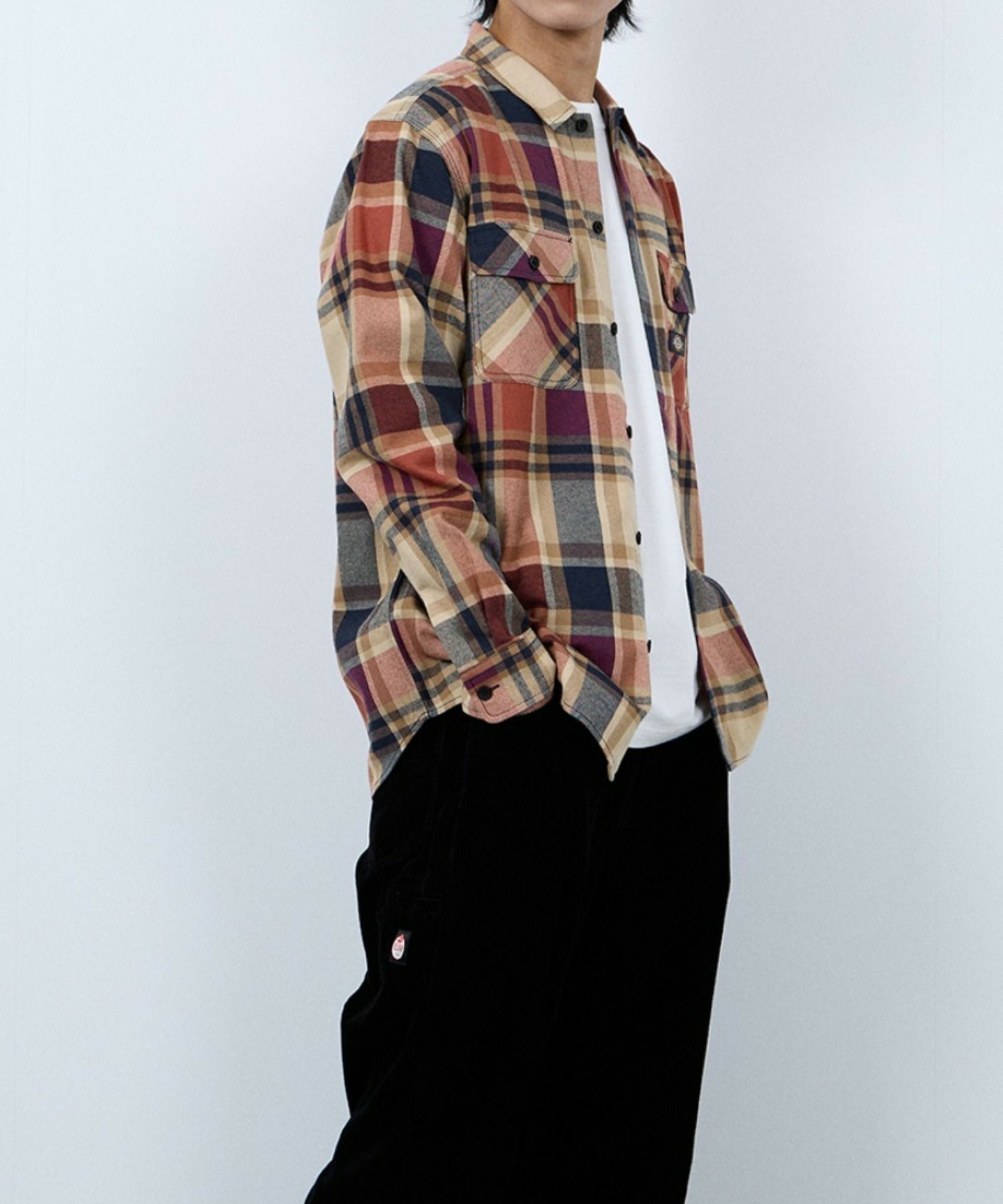 Dickies チェックワークシャツ メンズ