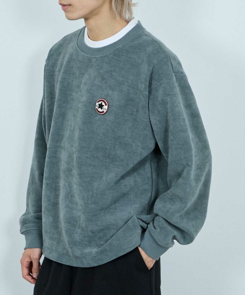 ホーナー CONVERSE リブ裏ボアトレーナー メンズ