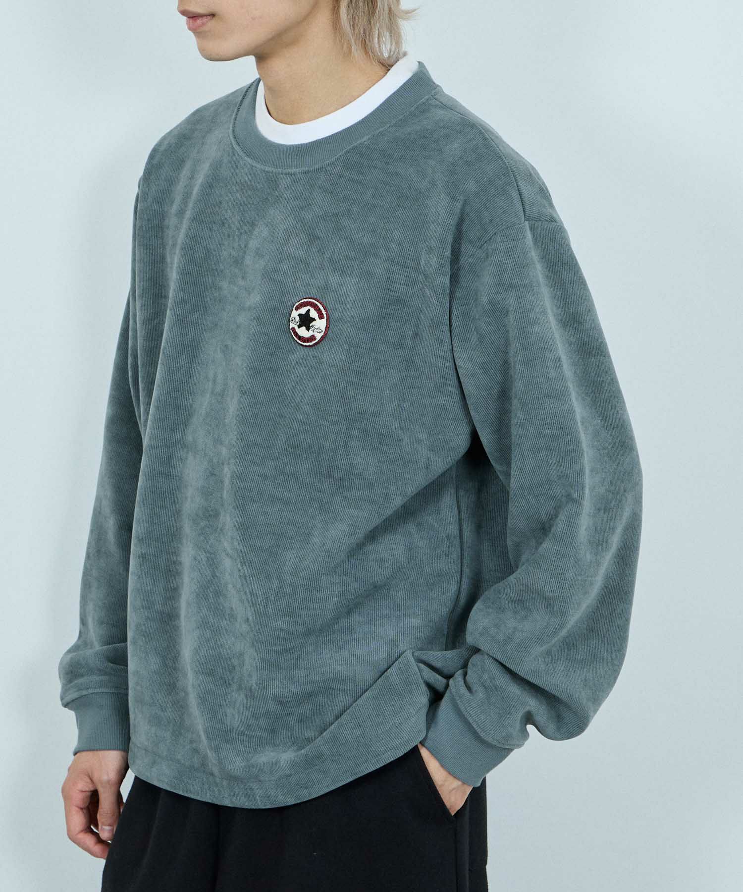 CONVERSE  リブ裏ボアトレーナー メンズ商品画像-1