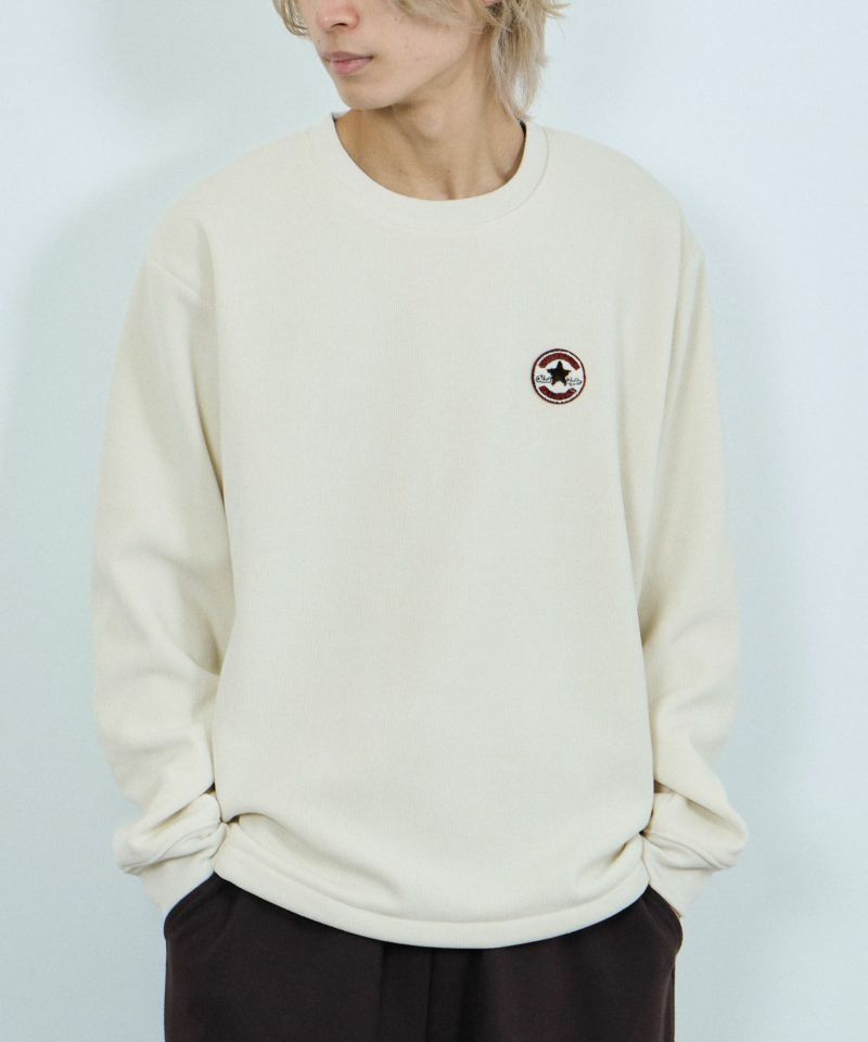 CONVERSE  リブ裏ボアトレーナー メンズ商品画像-8