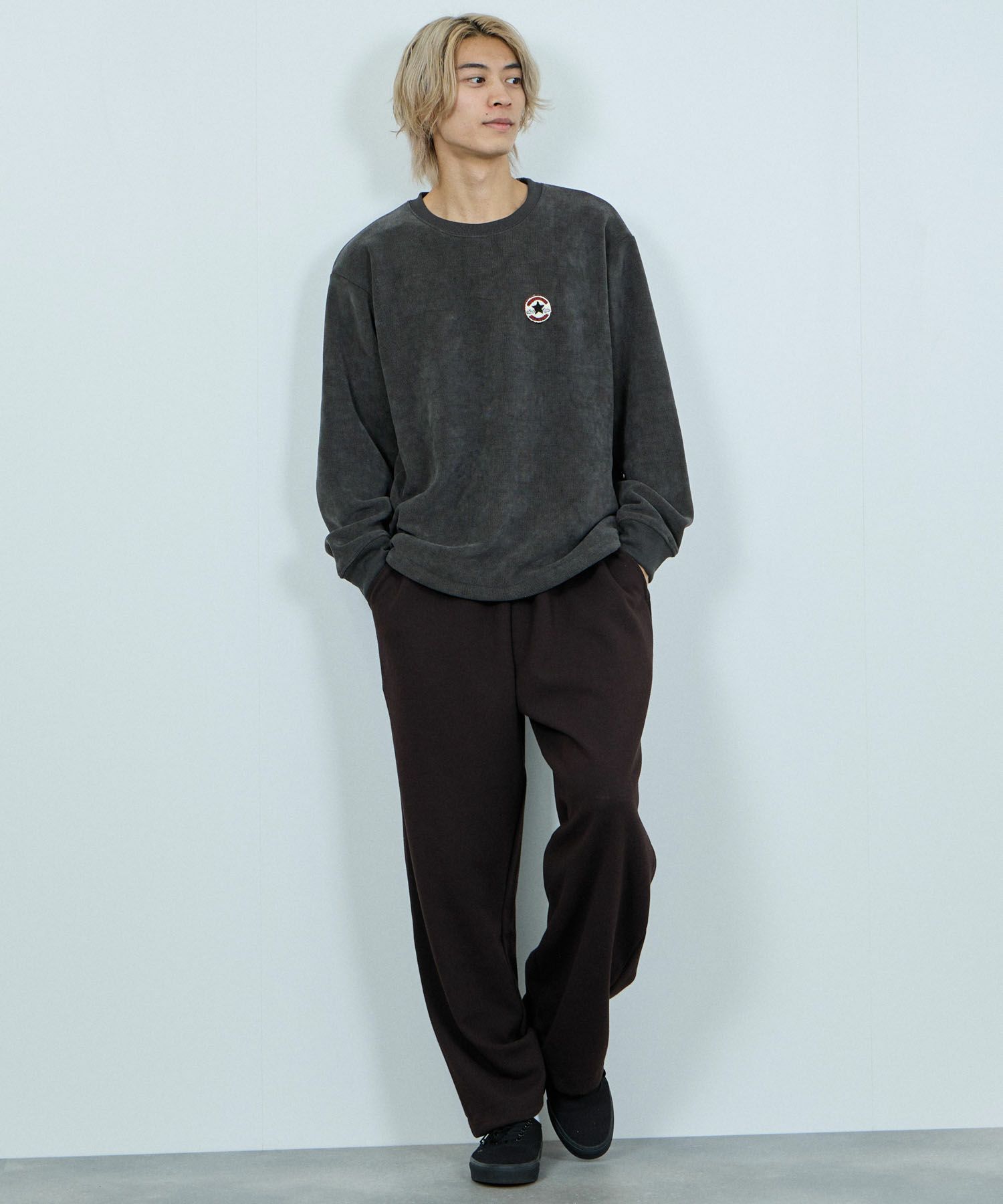 CONVERSE  リブ裏ボアトレーナー メンズ商品サムネイル-11