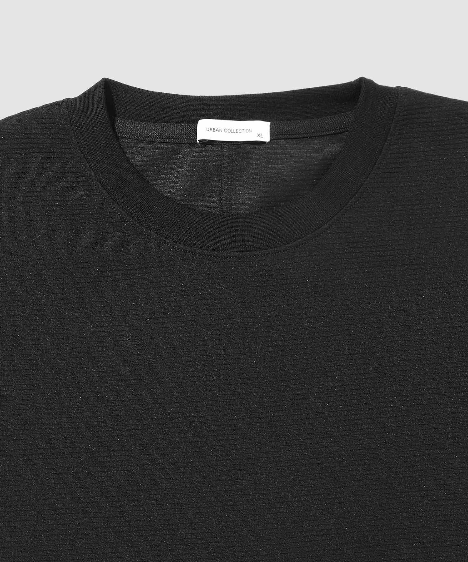 URBAN COLLECTION ドライリップル パネル切替長袖Tシャツ メンズ