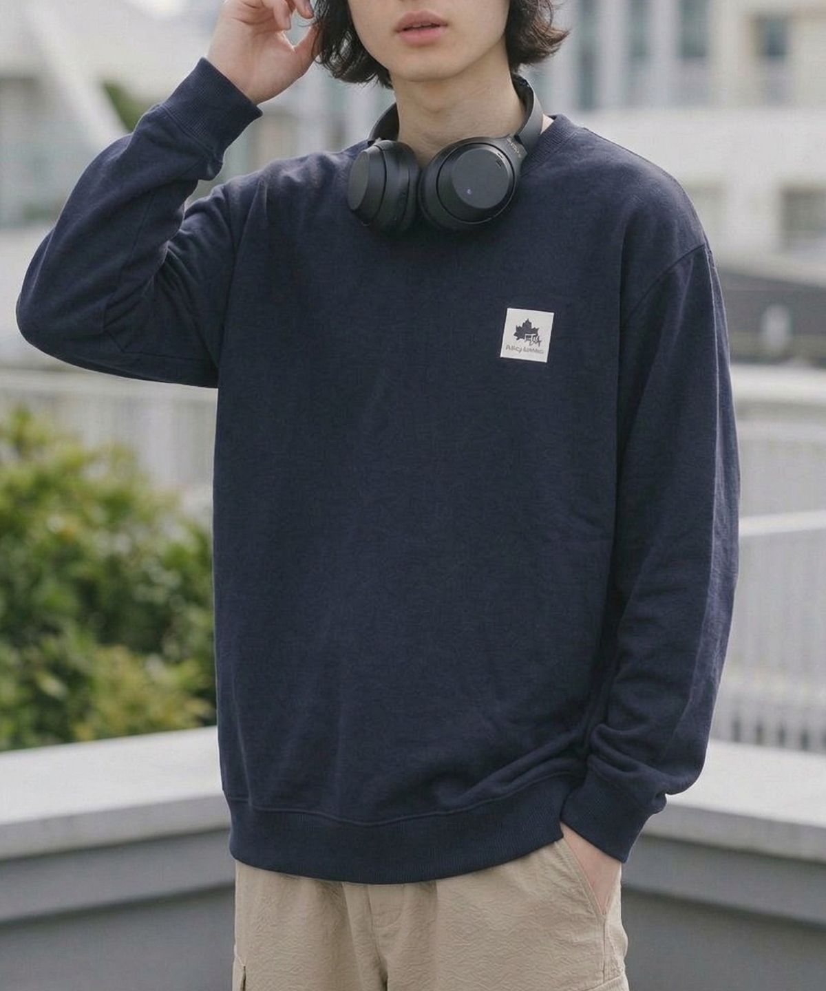 【WEB限定】LOGOS PARK  胸ワンポイントロゴ裏毛トレーナー メンズ商品画像-1