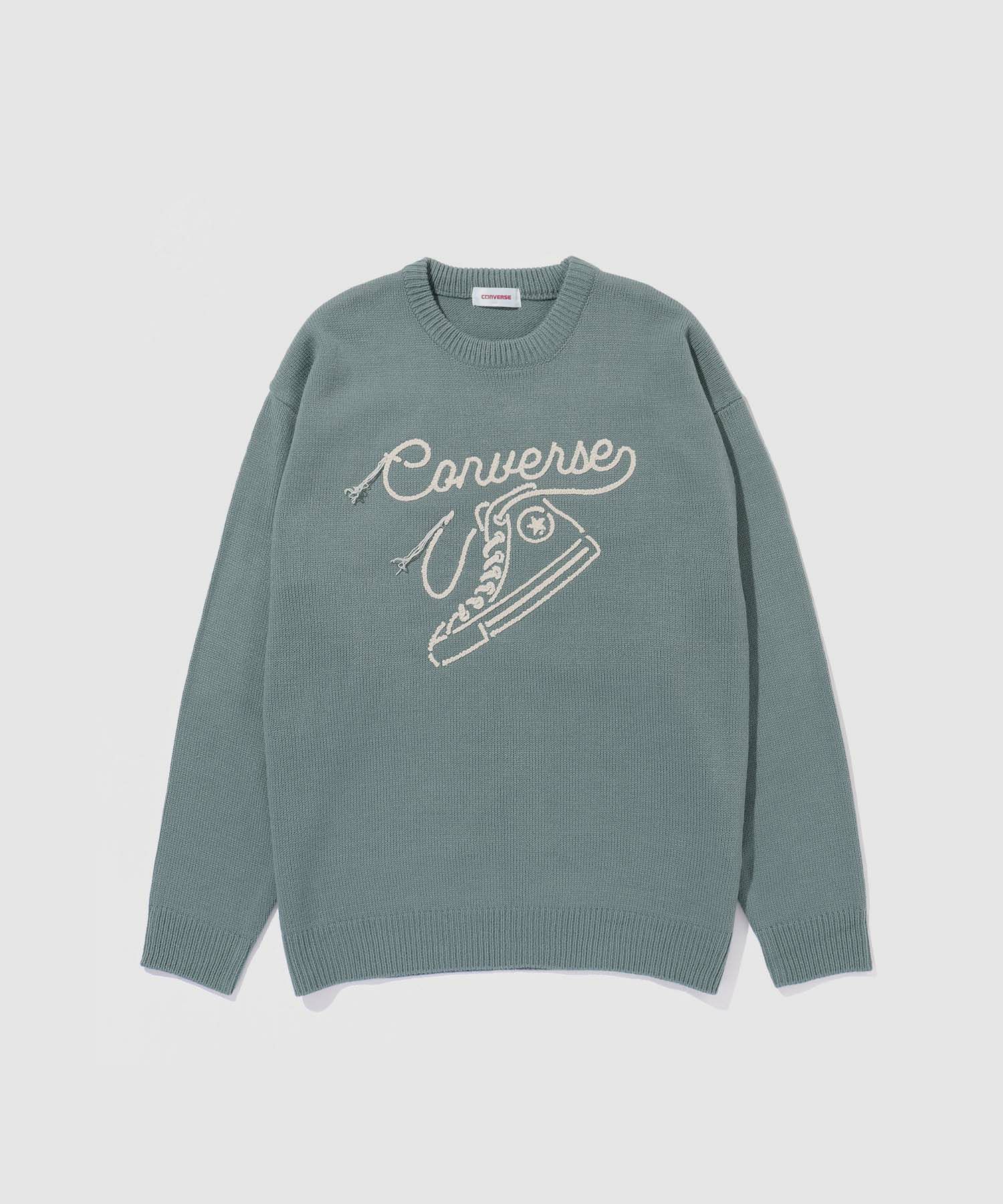 CONVERSE 刺繍デザインニット メンズ