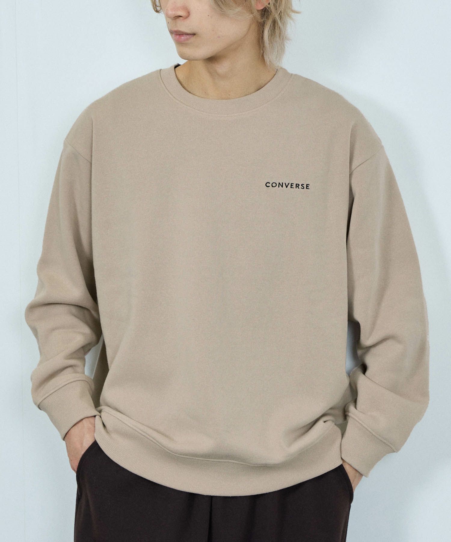 CONVERSE バックサガラ刺繍スウェット メンズ